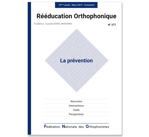 Image principale de N° 277 - La prévention (pdf)